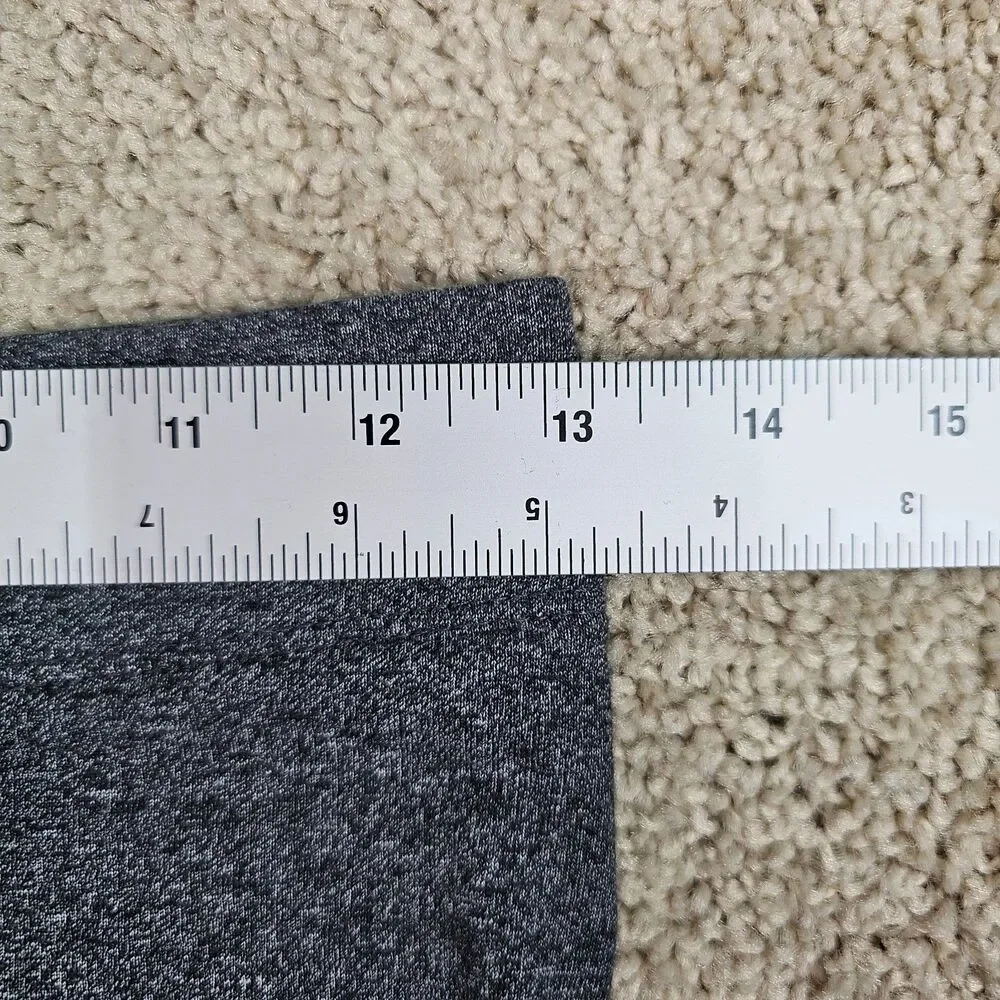 Forever 21 Biker Shorts M Charcoal Gray High Rise Seamless Stretch Athleisure
